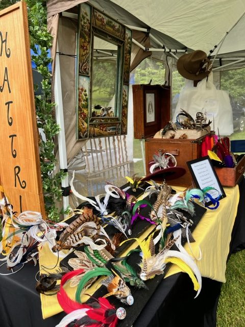 Hattricks vendor booth at hound show inside booth
