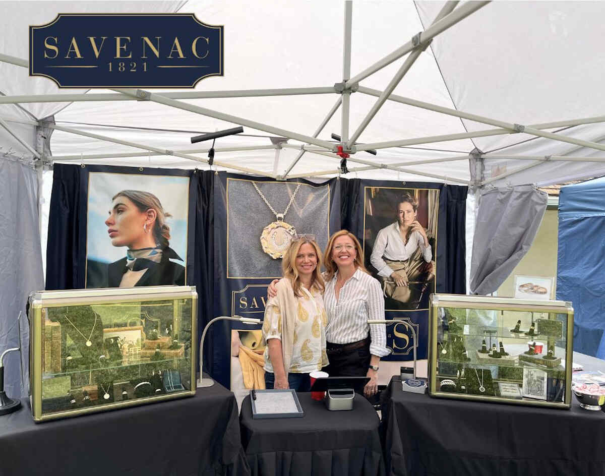 Savenac 1821 Fine Sporting Jewelry booth at Virginia Hound Show